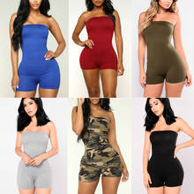 2020 Summer Women's Sleeveless Solid Slim Fit Rompers Shorts Casual Tracksuits Yoga Playsuits Sexy Jumpsuits Femme Body 2024 - buy cheap