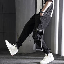 2022 Streetwear Men Pants Multi Pockets Cargo Harem Pants Hip Hop Casual Trousers Black Joggers Harajuku Ankle-Length Pants Mens 2024 - buy cheap