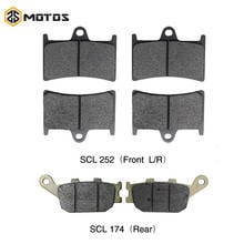 ZS MOTOS Motorcycle Brake Pad Set For Yamaha YZF-R6 2003 2004 2005 2006 2007 2008 2009 2010 2011 2012 2013 Front& Rear Disc Pad 2024 - buy cheap