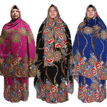 Women Hijab Scarf Abaya Dress Prayer Garment Eid Mubarak Ramadam Muslim Fashion Saudi Arabia Middle East Islamic Clothing 2024 - buy cheap