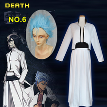 Disfraz de Cosplay de Anime, conjunto completo de Kimono blanco, chaqueta, pantalones y cinturón 2024 - compra barato