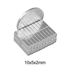 Imanes potentes de bloque pequeño, 10x5x2mm, 10x5x2, superimán de neodimio, 10x5x2mm, NdFeB permanente, 20-500 Uds. 2024 - compra barato