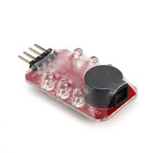 Baixo lipo bateria led medidor de tensão testador alarme indicador buzzer único altifalante para 2s 7.4 v / 3 s 11.1v lipo bateria 2024 - compre barato