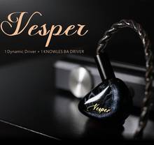 KINERA QOA Vesper-auriculares intrauditivos con Cable de Audio desmontable, 3,5 MM, 0,78 MM, 2 pines, hifi, dj, cancelación activa de ruido 2024 - compra barato