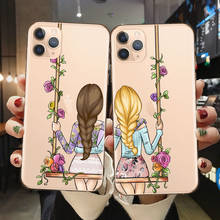 Girls Bff Best Friends Forever Clear Soft silicone Phone Case For iPhone Xs 6 6S 7 8 Plus X XR XS MAX 11 Pro Max Back Cover Coqu 2024 - buy cheap
