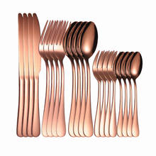 Home Tableware Cutlery Set Stainless Steel Cutlery Set Rose Gold 20 Pcs Western Fork Spoons Knives Dinnerware Set Eco Friendly 2024 - buy cheap