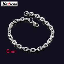 Never Fade Stainless Steel Cuban Chain Bracelet Waterproof Men And Women Link Curb Chain Gift Jewelry Length Customized 2024 - buy cheap