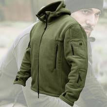 Softshell Tactical Jacket Men Thermal Fleece Military Winter Outdoors Sports Thermal Hooded Hunting Coat Hiking Army Jackets 2024 - buy cheap