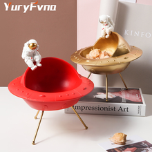 YuryFvna Nordic Creative Astronaut Figurine Entrance Key Storage Desktop Tray Home Decoration Accessories Gifts 2024 - buy cheap