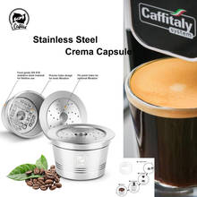 Icafilas-cápsula de café reutilizable para Caffitaly, filtro de café de acero inoxidable para Cafissimo & k-fee, café Mahcine Cup Tamper 2024 - compra barato