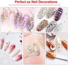 Nail Crystal Rhinestones 12 Boxes of 144 Pieces Mixed Color 3D Art Deco Rhinestone Jewelry Stone Gold Foil Trim DIY Rhinestone 2024 - buy cheap