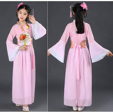 Ancient Chinese Costume Kids Child Seven Fairy Hanfu Dress Clothing Folk Dance Performance Chinese Traditional Dress for Girls 2024 - buy cheap