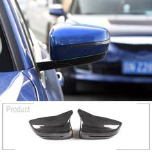 2x real carbono espelho retrovisor tampa substituição habitação para bmw 3 5 7 series g20 g28 g30 6 série gt 2024 - compre barato