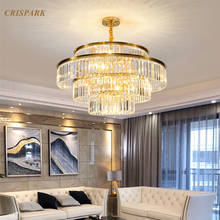 Candelabro de cristal transparente para sala de estar, iluminación LED, nórdico, minimalista, redondo, Art Deco 2024 - compra barato