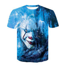 Funny Printed Men T-shirt Clown Print Casual T-shirt Summer Male T-shirt Hip Hop Tops Tee Mens Short Sleeve Fashion Clothing 2024 - buy cheap