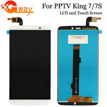 White 6.0 inch For PPTV KING 7 LCD Display+Touch Screen Digitizer Assembly With Frame For PPTV KING 7S LCD Phone Replacement 2024 - buy cheap