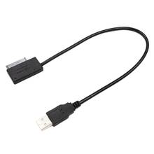 USB 2,0 Mini Sata II 7 + 6 13Pin адаптер конвертер для ноутбука CD/DVD ROM Оптический привод шнур для передачи данных кабель адаптер для ноутбука 2024 - купить недорого