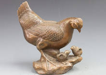 Estatua china de cobre y bronce tallado Feng shui, Animal del zodiaco, pollo y Gallo, venta al por mayor 2024 - compra barato