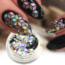 1box Holographics Rhombus Shape Nail Sequins Flakes Laser Glitter Polish Flakes Sparkly Charms DIY Nail Art Decoration BELS01-16 2024 - купить недорого