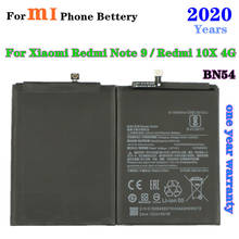 2020 anos de bateria bn54 de 5020mah, baterias de substituição para xiaomi redmi note 9 4g/redmi 10x 4g 2024 - compre barato