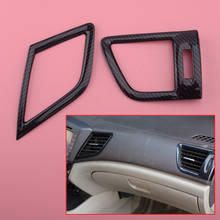 Carbon Fiber Texture Black Console Air Outlet Vent Trim fit for HONDA Civic 9th 2024 - buy cheap
