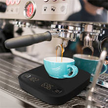 Balança de café com carregador usb, balança eletrônica digital à prova d'água com temporizador, 2kg/0.1g, balança de cozinha com led 2024 - compre barato