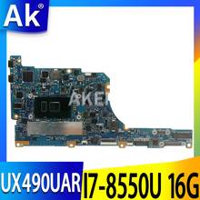 UX490UA motherboard For ASUS zenbook  UX490U UX490UA UX490UAR Laptop mainboard 16G-RAM I7-8550U 2024 - buy cheap