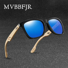 MVBBFJR Fashion Men Bamboo Sunglasses Women Wooden Mirror Shade Eyewear Sport Square Retro Vintage Sun Glasses UV400 Big Frame 2024 - buy cheap