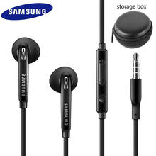 SAMSUNG Earphone EO-EG920 Wired with Black Storage Box 3.5mm plug In-ear Gaming Headsets Support Galaxy S8 S8P S9 S9P 2024 - buy cheap