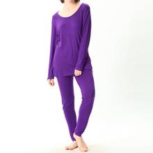 Размер 7XL бюст 78-160 см, Женская Модальная Пижама, пижамный комплект с длинным рукавом, одежда для сна, Пижамный костюм, женский комплект из двух предметов для сна 2024 - купить недорого