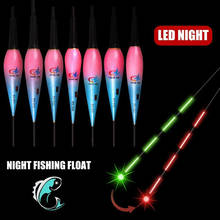 Умный поплавок для рыбалки, ночная сигнализация, приманка для укуса рыбы, светящаяся рыболовная поплавок, светодиодный светильник, автоматически напоминающий 2024 - купить недорого