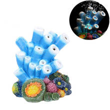 Bolha de ar de resina para aquário, acessório decorativo de decoração coral para tanque de peixes 2024 - compre barato