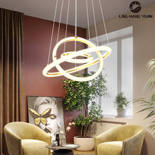 Lustre led circular de acrílico para teto, candelabro moderno de iluminação para sala de estar, sala de jantar, cozinha, quarto, lâmpada de suspensão 2024 - compre barato