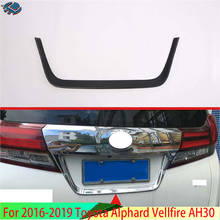 For 2016-2019 Toyota Alphard Vellfire AH30 Car Accessories ABS rear tail box gate door license plate  shape trim 2024 - buy cheap