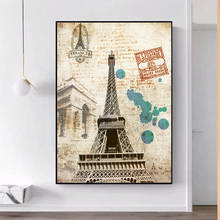Декор Эйфелевой башни, искусство на стену, Французский Париж, черно-белый Париж, ландшафт 2024 - купить недорого
