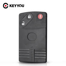 KEYYOU Car Remote Key Card Shell 2/3/4 Buttons For Mazda 5 6 CX-7 CX-9 RX8 Miata MX5 Uncut MAZ24 Blade Replacement Fob Case 2024 - buy cheap