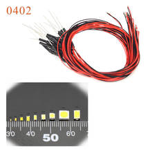 5pcs 1.5K resistor 0402 SMD model train HO N OO scale Pre-soldered micro litz wired LED leads wires 20cm 2024 - buy cheap