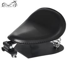 Black Solo Driver Seat 3" Spring Bracket Base Kit For Harley Dyna Street Bob FXDB Sportster Custom Chopper Bobber 2024 - buy cheap