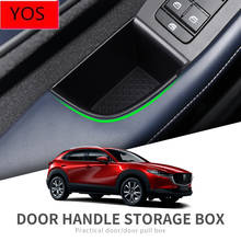 Автомобильный боковой двери ящик для хранения для Mazda 3 4/Mazda CX-30 2019 2020 правый руль автомобиля дверной подлокотник контейнер коробка для хранения 2024 - купить недорого