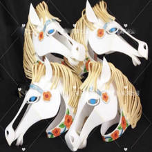 Sexy stage show headdress horse headgear cosplay White horse hat party club performance wear 2024 - buy cheap