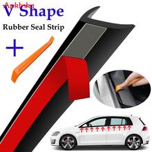 Car Side Window Seal Strip Trim Tool Noise Insulation Auto Door Glass Lift Sealing Strips Edge Rubber Filler V Type Weatherstrip 2024 - купить недорого