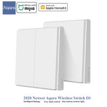 Aqara-interruptor inalámbrico D1, conexión Zigbee, versátil botón de Control de 3 vías para dispositivos de casa inteligente, Compatible con Apple HomeKit 2024 - compra barato