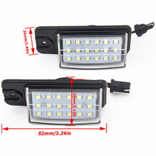 Lâmpada para farol de carro em led, 2 peças, placa de identificação, nissan x-trail, t32, maxima, nv1500, nv2500, nv3500, murano, altima 2024 - compre barato