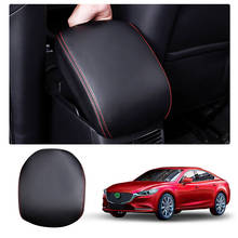 LFOTPP Car Armrest Box Cover For Mazda 6 2018 2019 2020 Car Central Control Armrest Storage Box Auto Interior Accessories Black 2024 - buy cheap