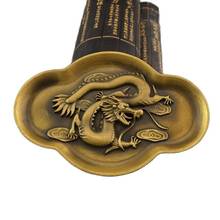 Lavagem de placa de cobre de bronze antigo da china, placa de dragão única 2024 - compre barato