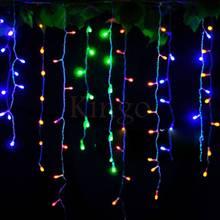 AC110V 220V 3.5M Curtain Icicle String Lights Fairy Lights Christmas Wedding holiday Party indoor outdoor Decor garland lighting 2024 - buy cheap