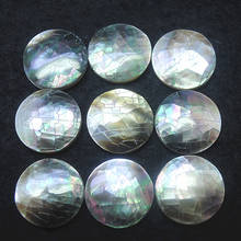 5pcs Natural Saltwater Shell Cabochons Round Shape Size 20mm Crack Surface For Women Pendants Making Diy Jewelry Findings 2024 - buy cheap