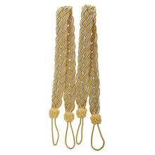2 Rope curtain tiebacks - slender slinky rope cord drape hold backs fabric ties 2024 - buy cheap