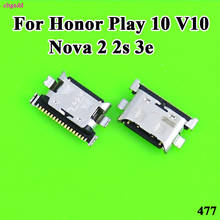 Cltgxdd 5 uds. Micro usb jack puerto de carga conector base conectora del enchufe para Huawei Honor Play 10 V10 nova 2 2s 3e 2024 - compra barato