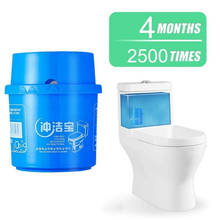 Desodorizador automático de vaso sanitário, 80g, desodorizador de banheiro em garrafas azuis com bolhas, limpador 2024 - compre barato